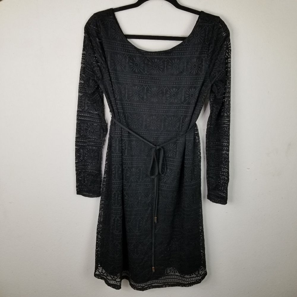 Liz Lange For Target  Maternity Lined Black Lace‎ Dress